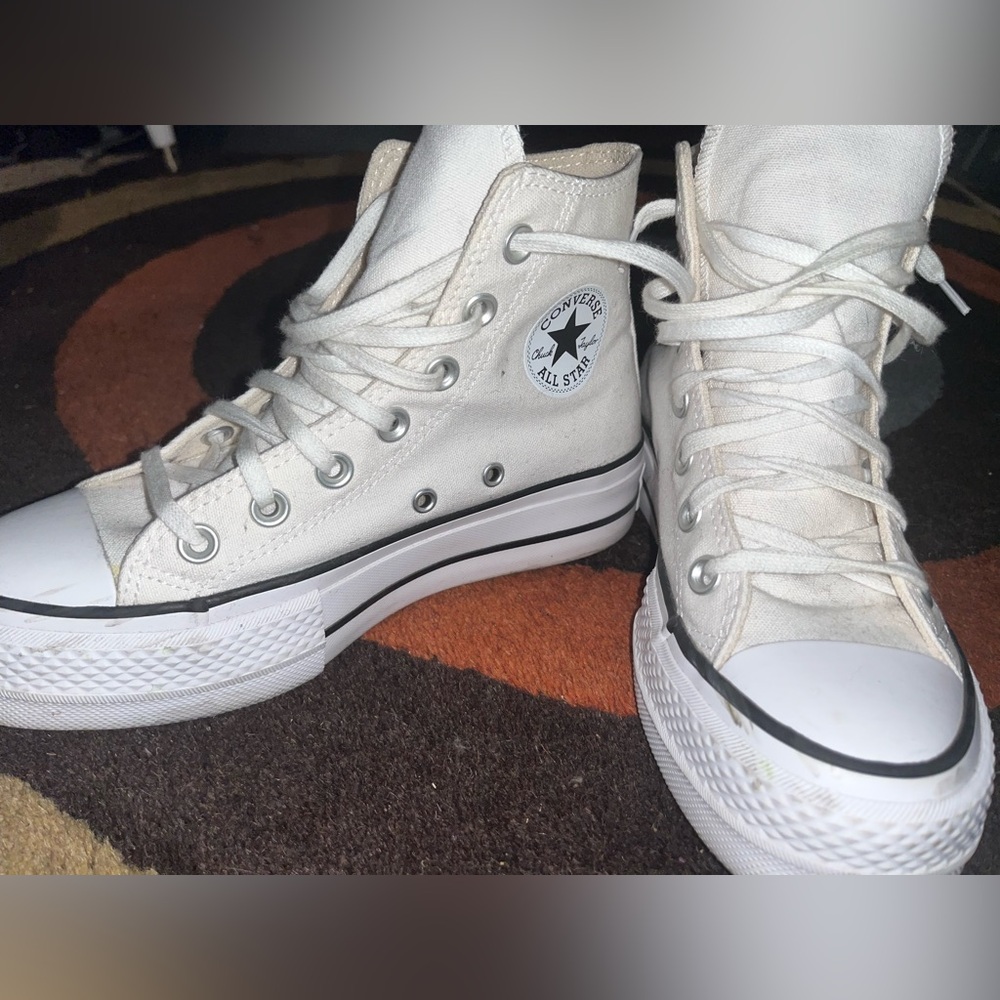 White platform converse - Picture 2 of 4